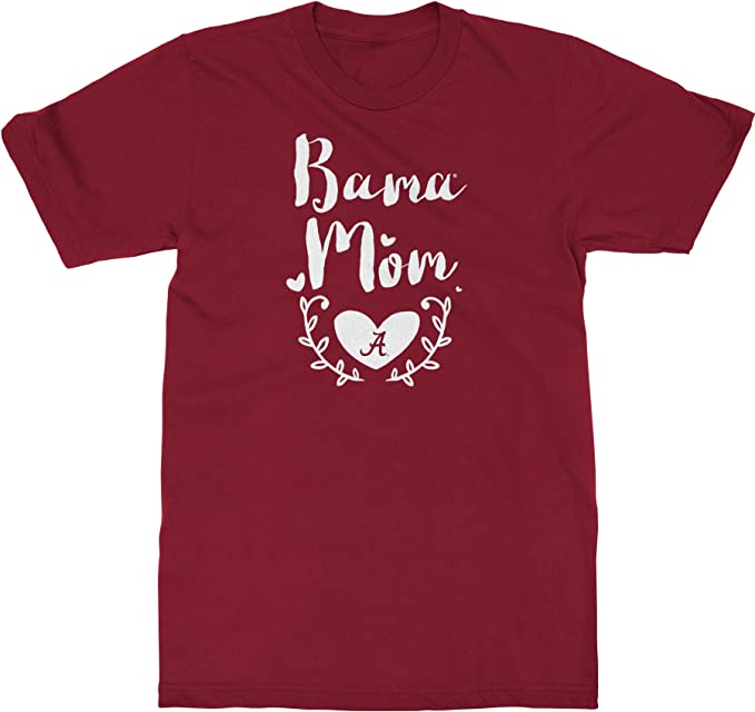 Alabama Crimson Tide T-Shirt - Bama Mom - Heart