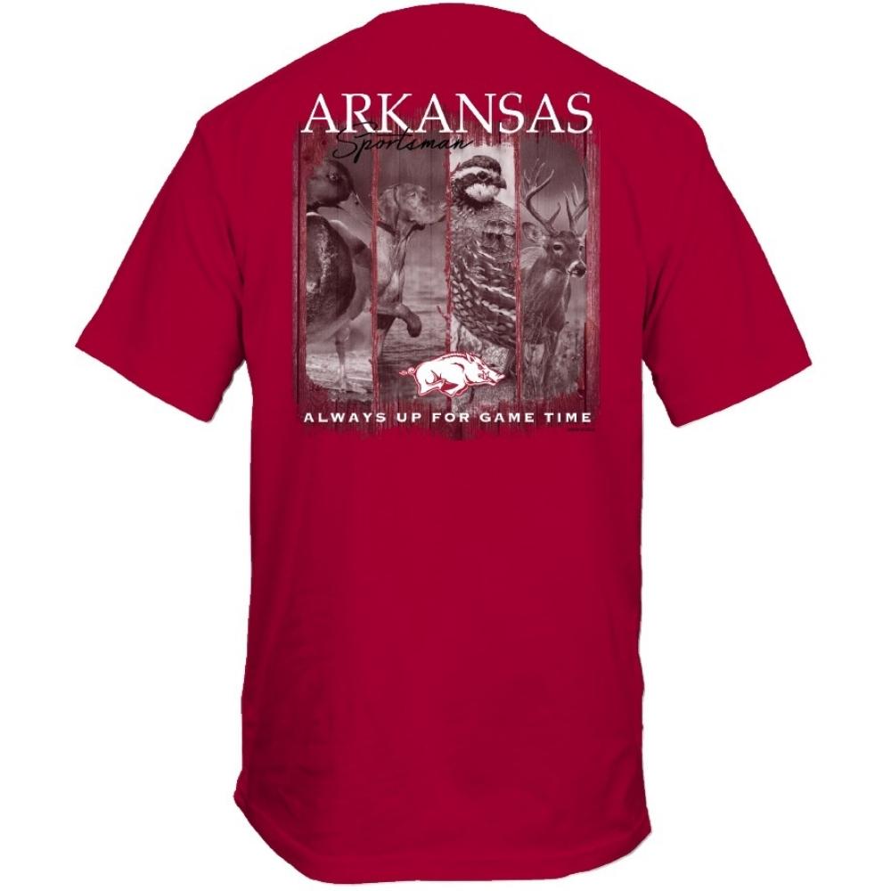 Arkansas Razorbacks T-Shirt - Sportsman Hunting Deer Duck Quail