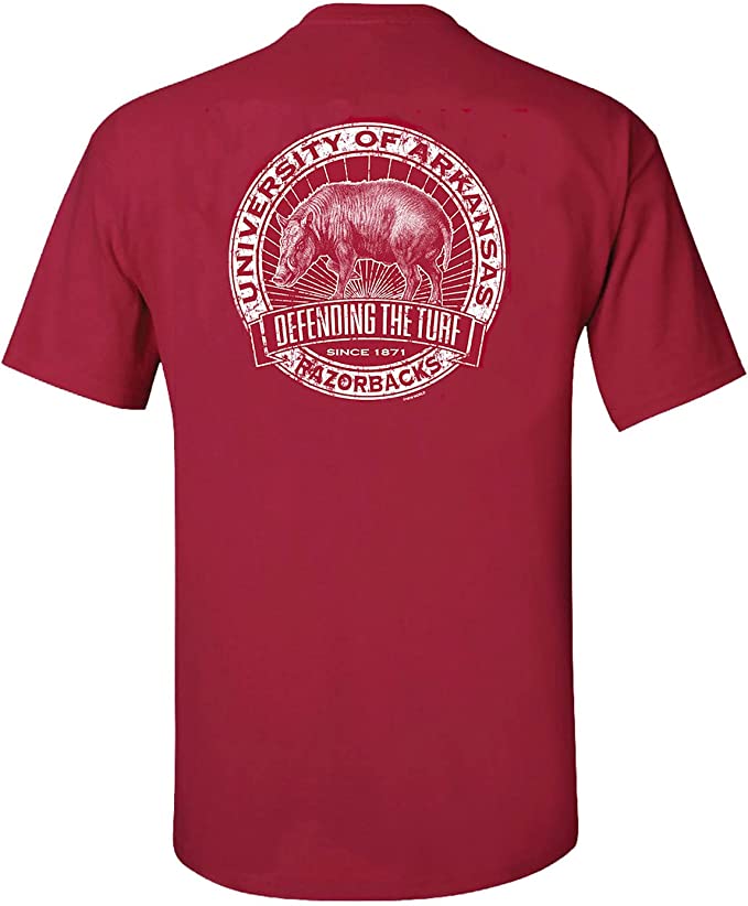 Arkansas Razorbacks T-Shirt - Defending The Turf - Pig Sooie