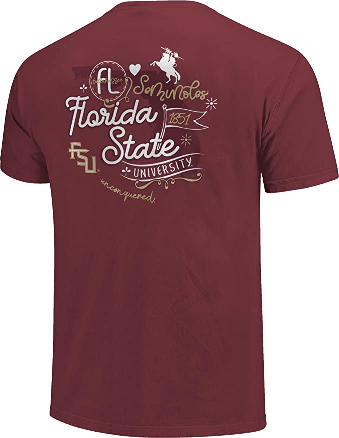 Florida State FSU Seminoles T-Shirts - Unconquered Design Pattern Tee